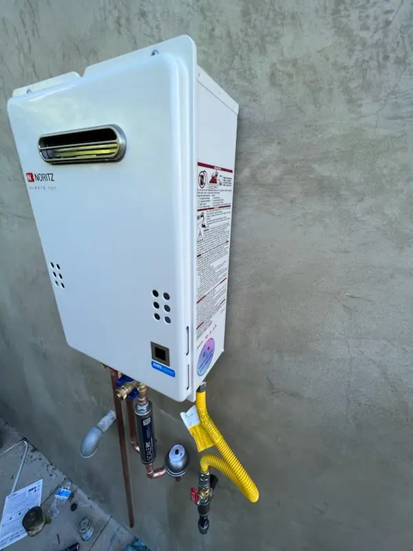Tankless water heater installation for Happy Corners homes